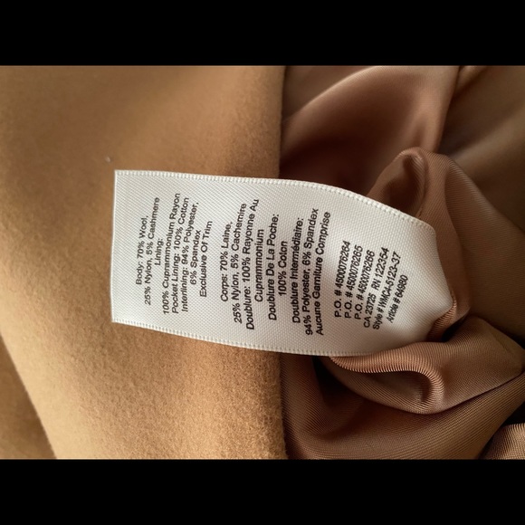 ARITZIA (WILFRED) CAMEL WOOL COAT - Picture 4 of 7
